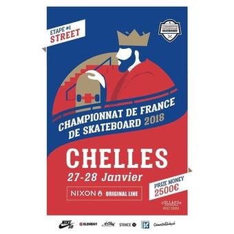 1ère étape du championnat de France de skateboard 2018 à Chelles (77)