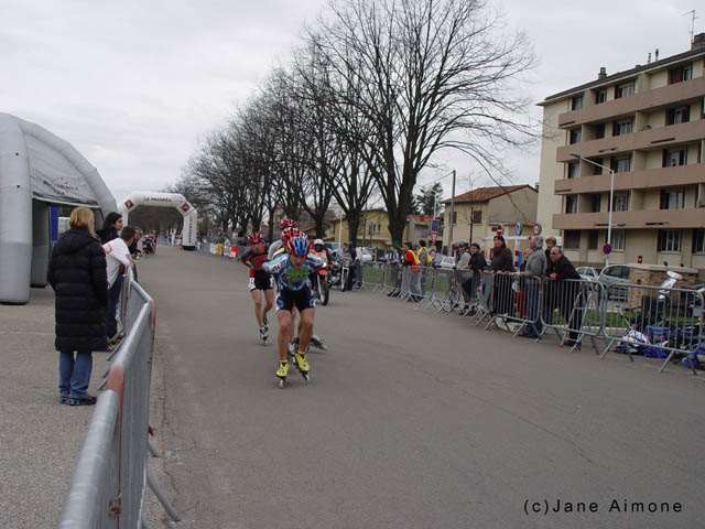 Le peloton cadet du Championnat de France Grand Fond 2004