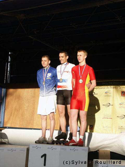 Podium du contre-la-montre junior