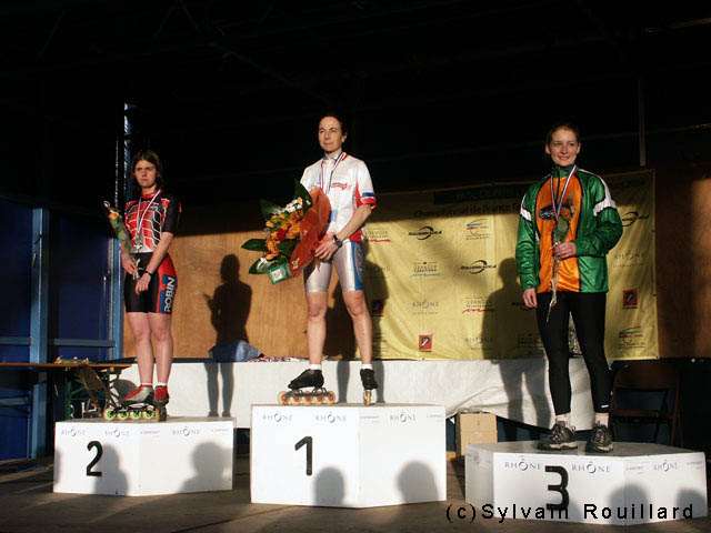 Podium nationale femme au Championnat de France Grand Fond 2004