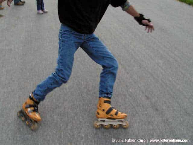 Freinage en roller de descente avec une paire de Twister