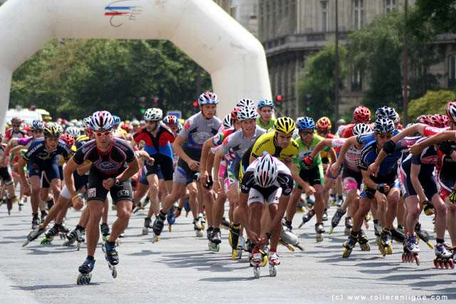 Pelotons du marathon roller du Val d'Oise 2005