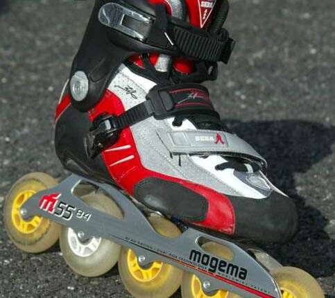 Patin MX équipé pour la descente