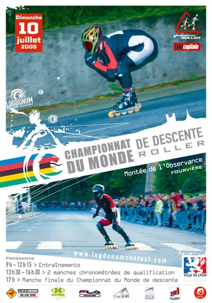 Affiche du Championnat du Monde de roller de descente 2005