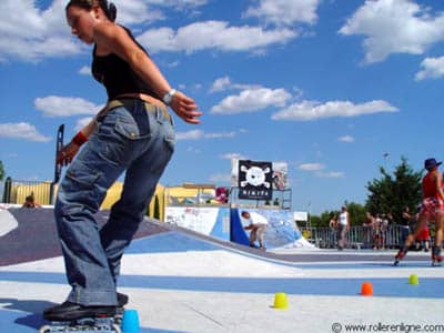 Chloé Seyres en slalom au Rid2z Event 2005
