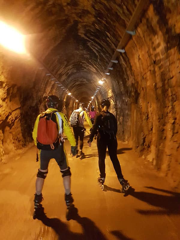 Tunnel sur la voie verte - photo: Brigitte Cottereau