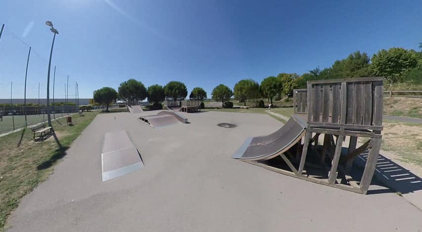 Vue du skatepark de Calvisson