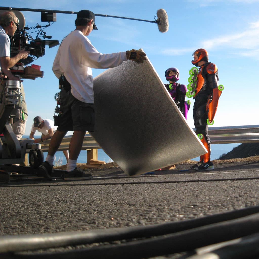 Préparation des scènes de Buggy Rollin dans le film Yes Man! avec Jim Carrey