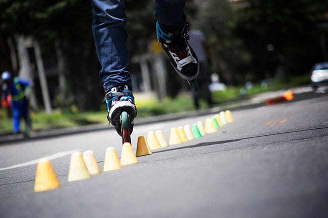 Slalom à Central Park