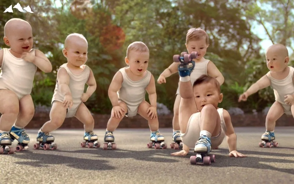 Les Roller Babies d'Evian en 2009