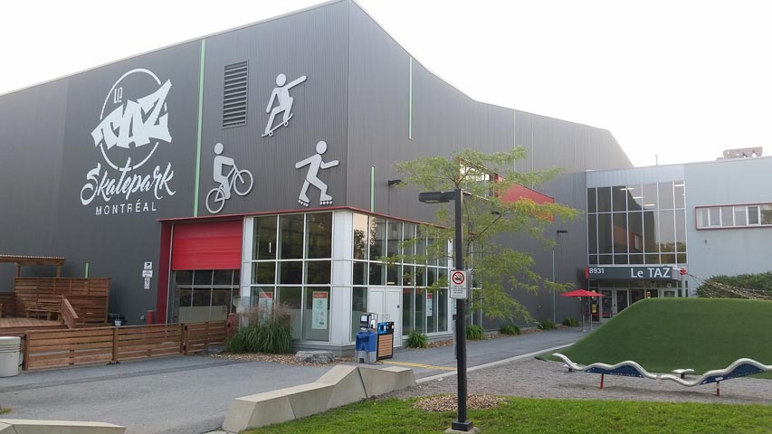 L'entrée du TAZ à Montréal (Canada)