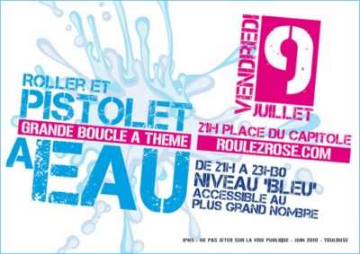 Randonnée roller Pistolets à eau 2010 à Toulouse (31)