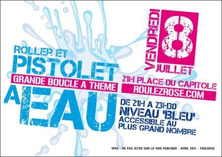 Randonnée roller pistolets à eau 2011 à Toulouse (31)