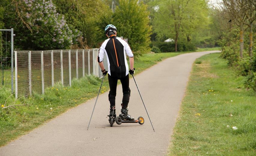 Nordic Skating sur une voie verte