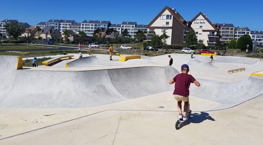 Le skatepark de Courseulles-sur-Mer (Photo : Mairie)