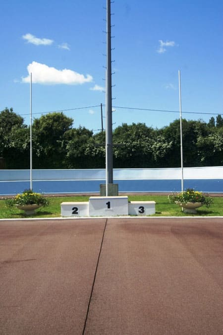 Le podium de la piste de roller de Coulaines