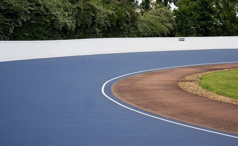 Virage de la piste de roller de Coulaines