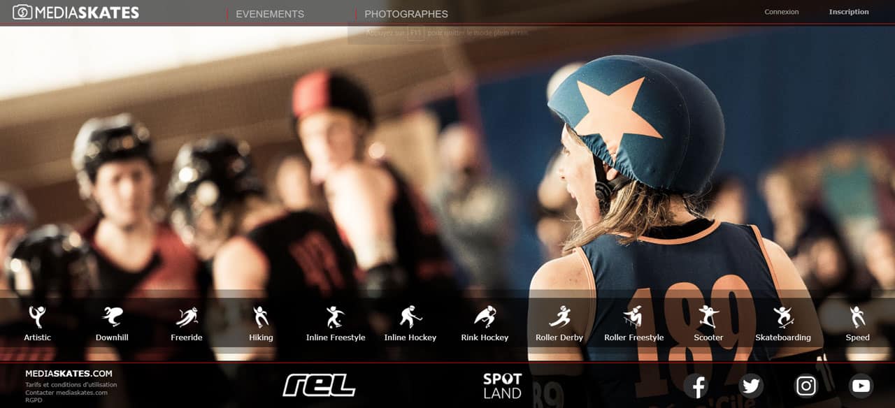 Page d'accueil de mediaskates.com