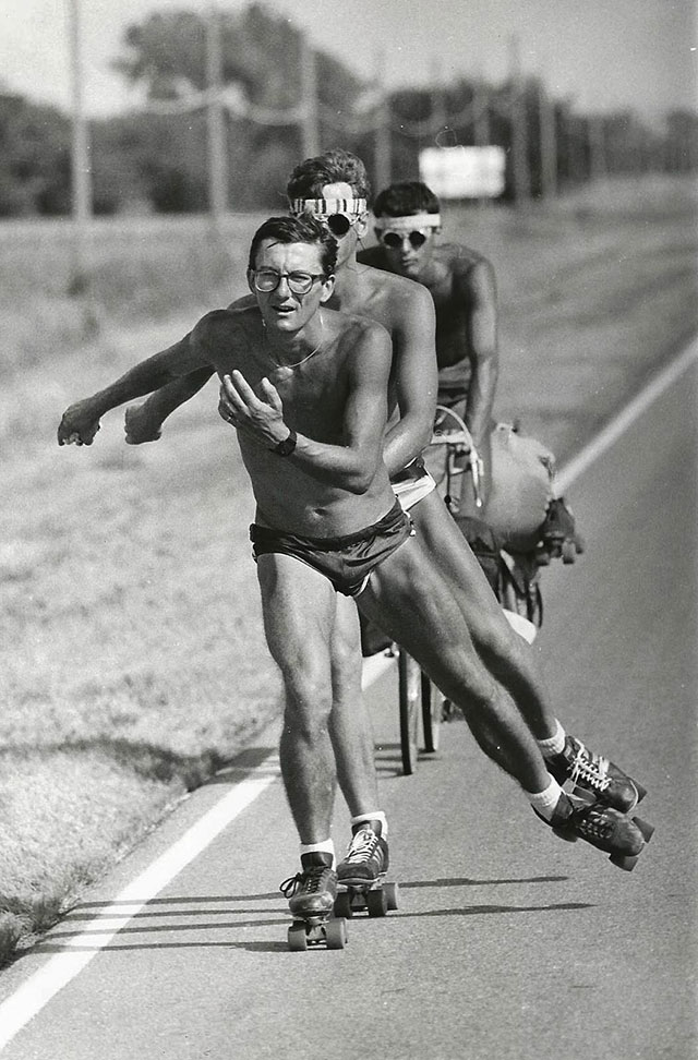Les patineurs immortalisés par le journaliste Andy Nelson