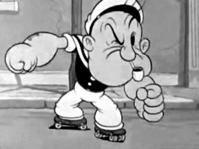 Popeye et Olive dans « A date to skate »