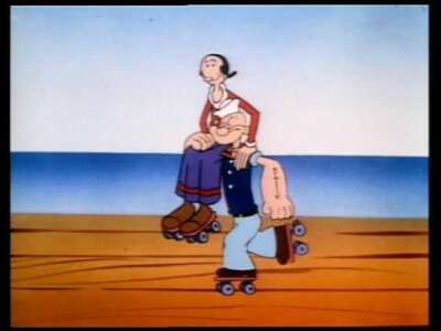 Popeye et Olive dans Cheap Skate Date