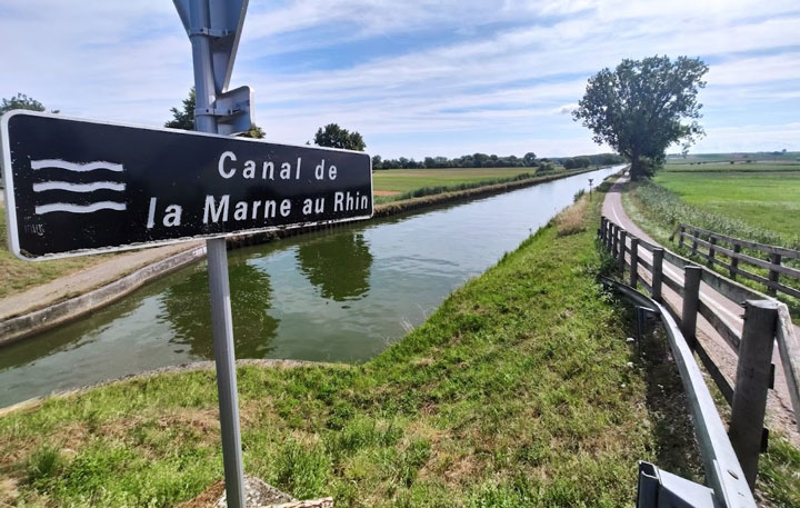 La voie verte du canal de la Marne au Rhin en roller