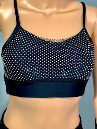Brassière à strass Black Onyx