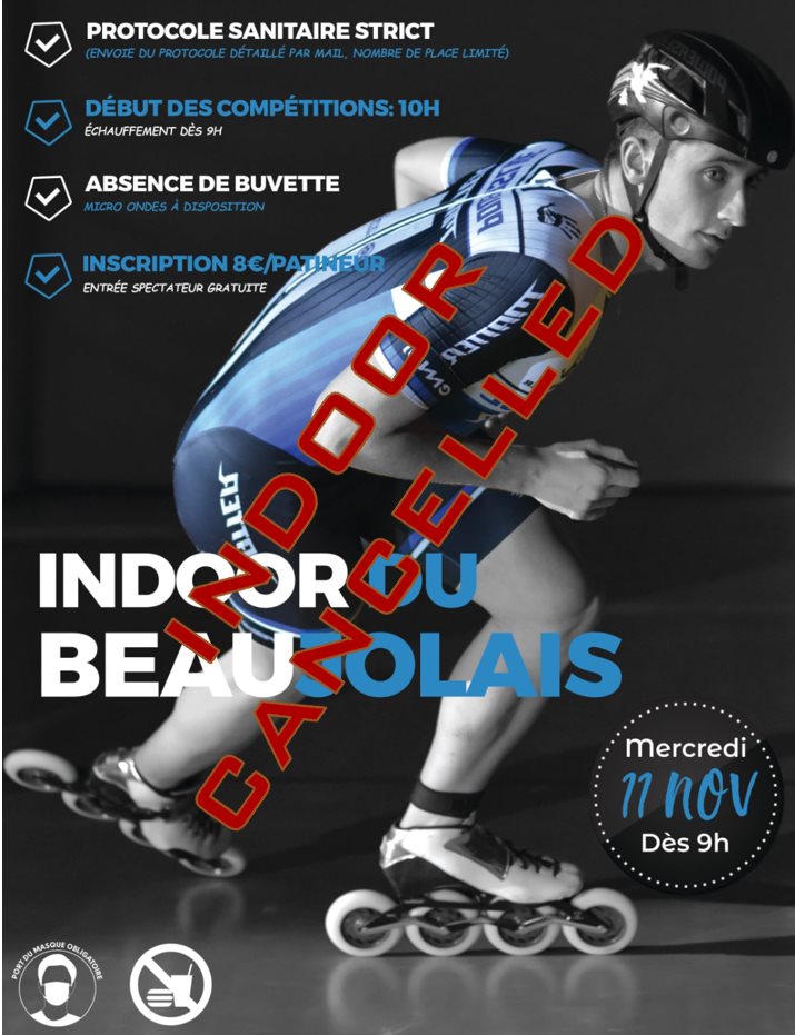 Annulation de l’Indoor du Beaujolais 2020