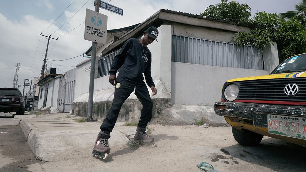 Patineur à Lagos (Nigéria)