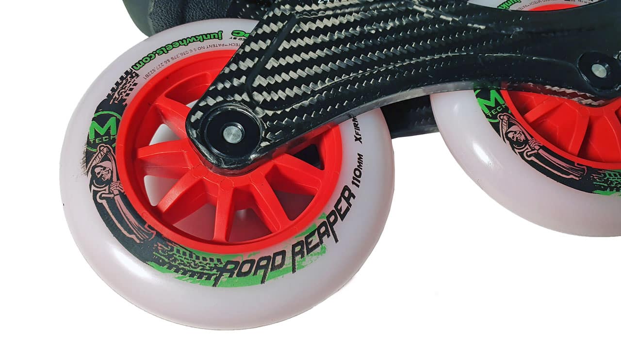 Les roues et la platine du FR Skates SL Carbon 310 Les roues et la platine du FR Skates SL Carbon 310