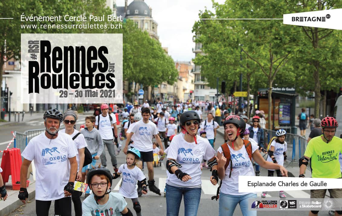 Affiche randonnée Rennes sur Roulettes
