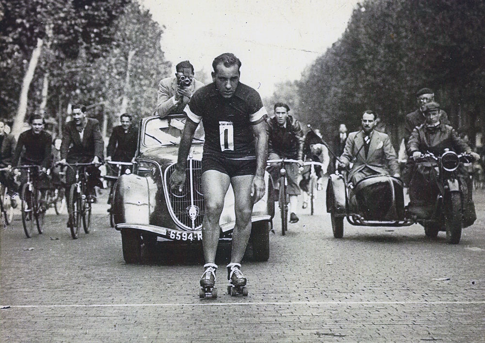 Louis Fichaux sur le Grand Prix France Soir dans les années 1940