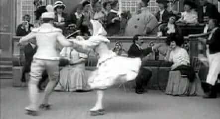 Les infortunes des patineurs en 1908