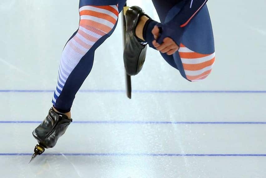 Patinage sur glace longue piste