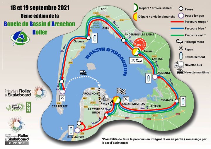 Boucle du bassin d'Arcachon roller 2021