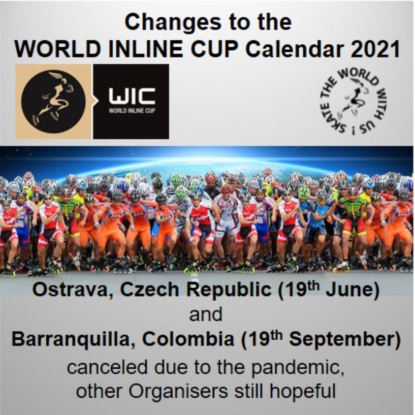 Modifications du calendrier de la World Inline Cup 2021
