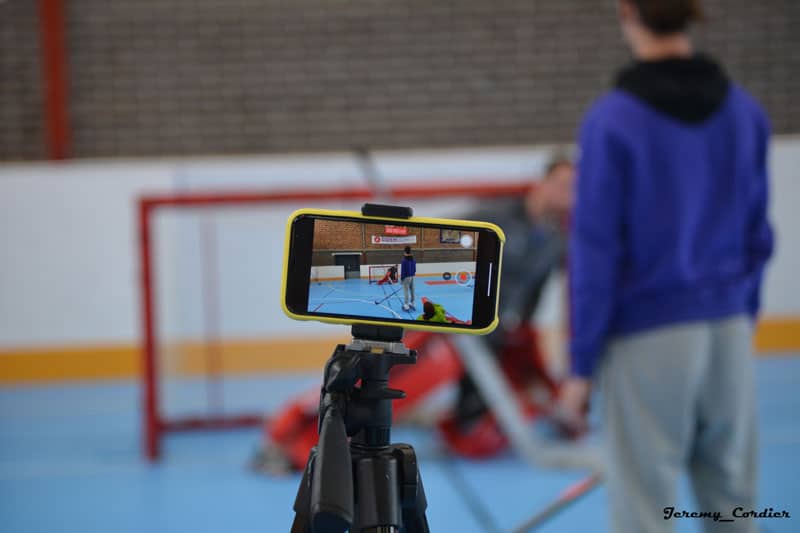 Séance d'entraînement de roller hockey avec Jérémy Defossez