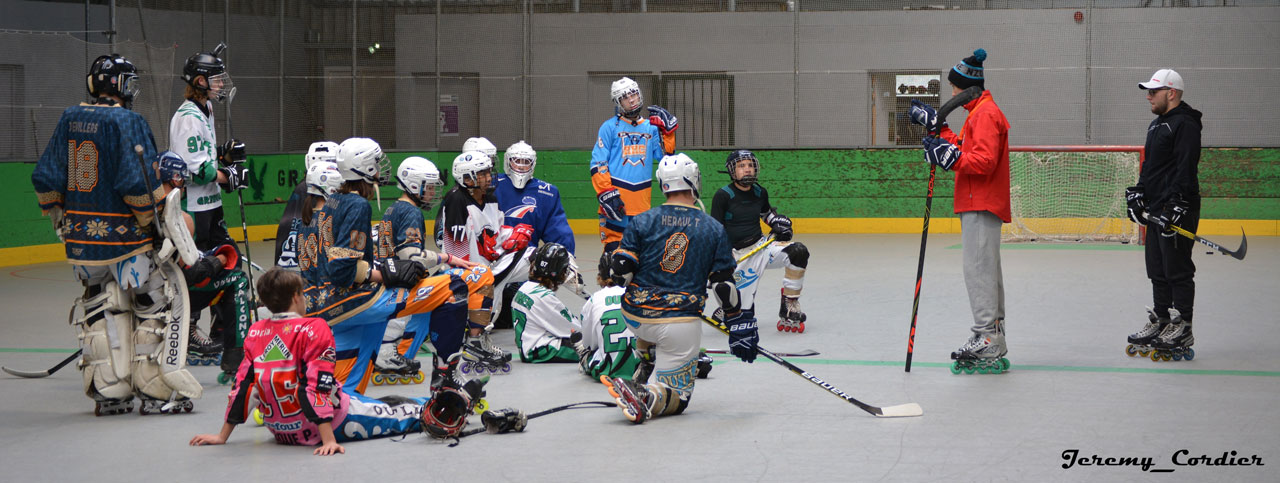 Séance d'entraînement roller hockey avec Jérémy Defossez