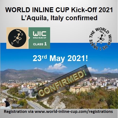 La World Inline Cup 2021 débutera à l’Aquila (Italie)