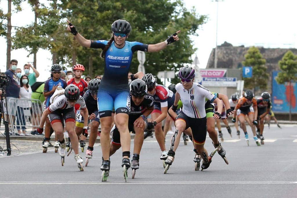 Victoire de Sandrine Tas lors de la World Inline Cup de Funchal 2021