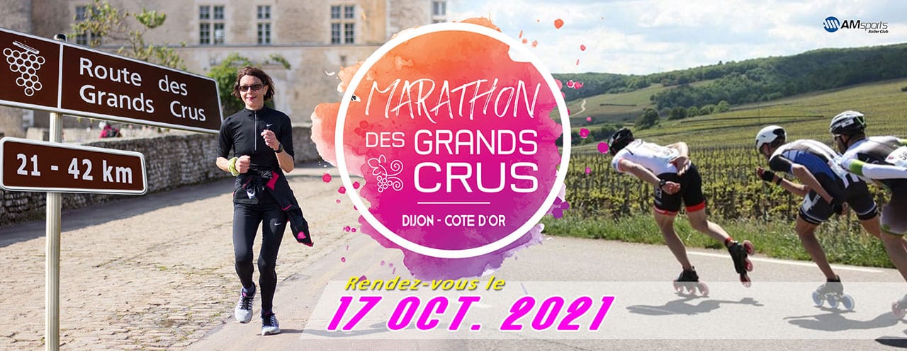 Bandeau du marathon roller des Grands Crus 2021