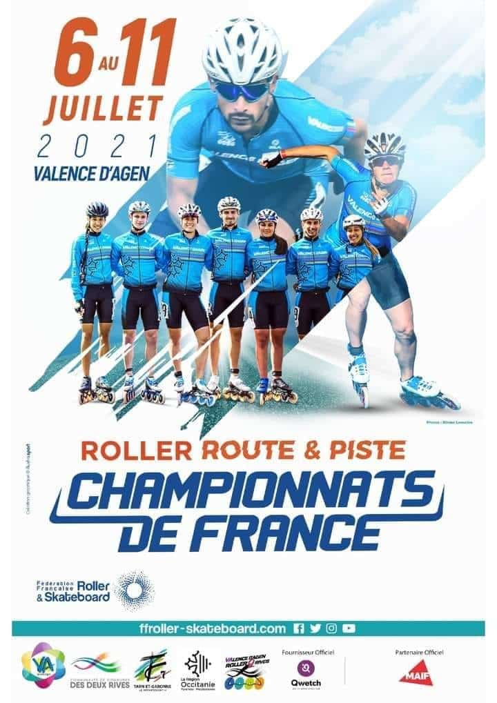 Championnat de France de roller course piste et route 2021 à Valence d’Agen (82)