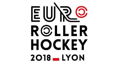 Logo du Championnat d'Europe de roller hockey 2018 à Lyon