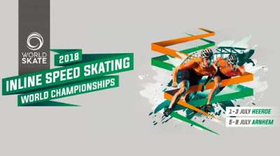 Visuel du championnat du monde de roller course 2018