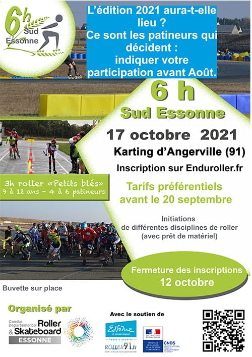 Les 6 Heures Roller Sud Essonne ont besoin de vous !