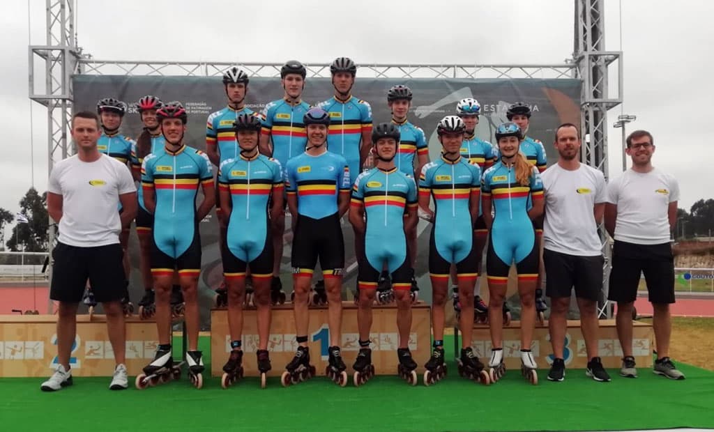 L&rsquo;équipe de Belgique de roller course 2021