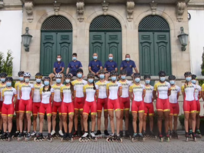 L&rsquo;équipe d&rsquo;Espagne au Championnat d&rsquo;Europe de roller course 2021