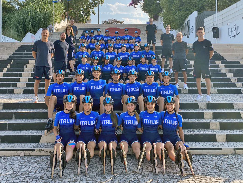 Equipe d'Italie de roller course pour l'Euro 2021