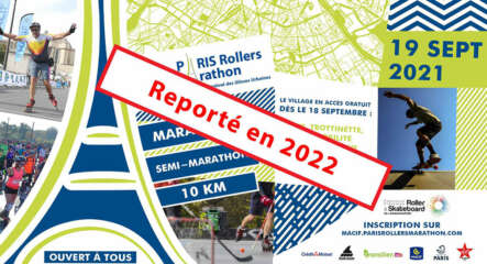 Le marathon roller de Paris reporté à 2022