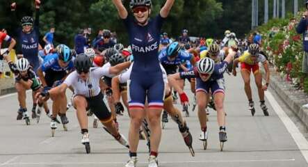 Marine Lefeuvre, championne d'Europe du marathon roller 2021